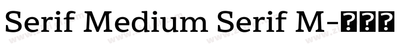 Serif Medium Serif M字体转换 Serif Medium Serif M字体转换